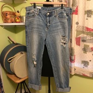Gap sexy boyfriend distressed jeans